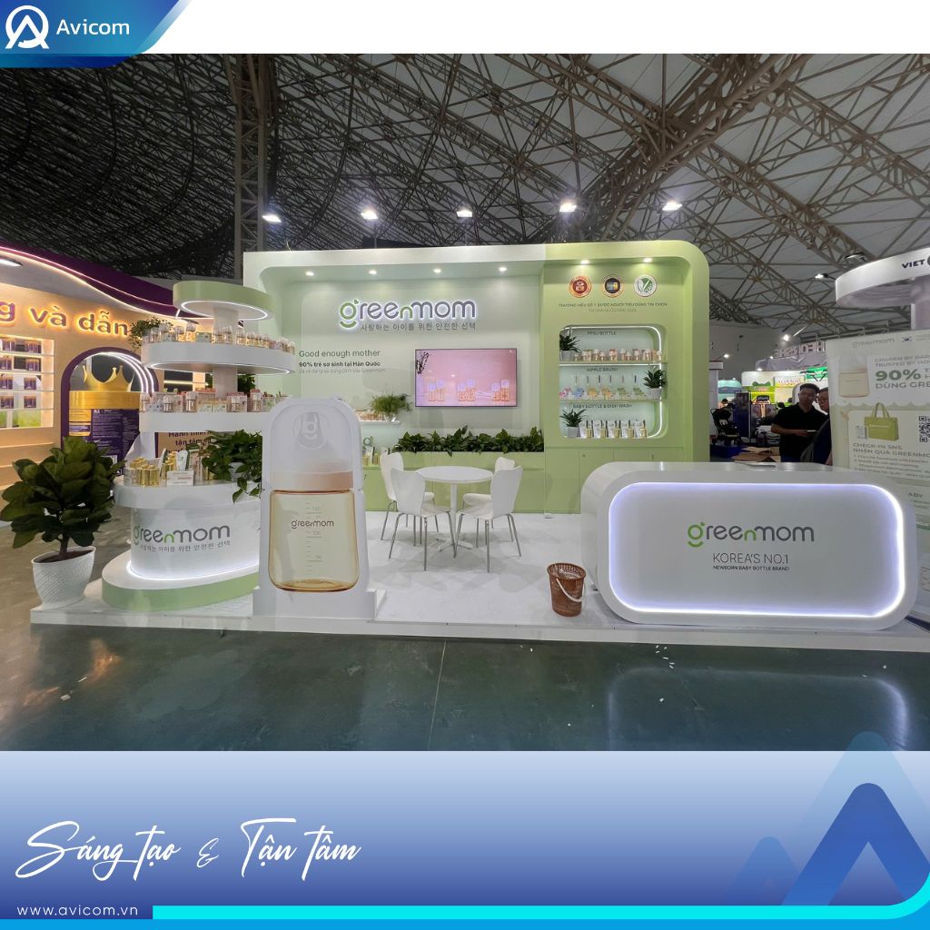 Avicom thiết kế thi công gian hàng triển lãm ngành mẹ và bé 2026